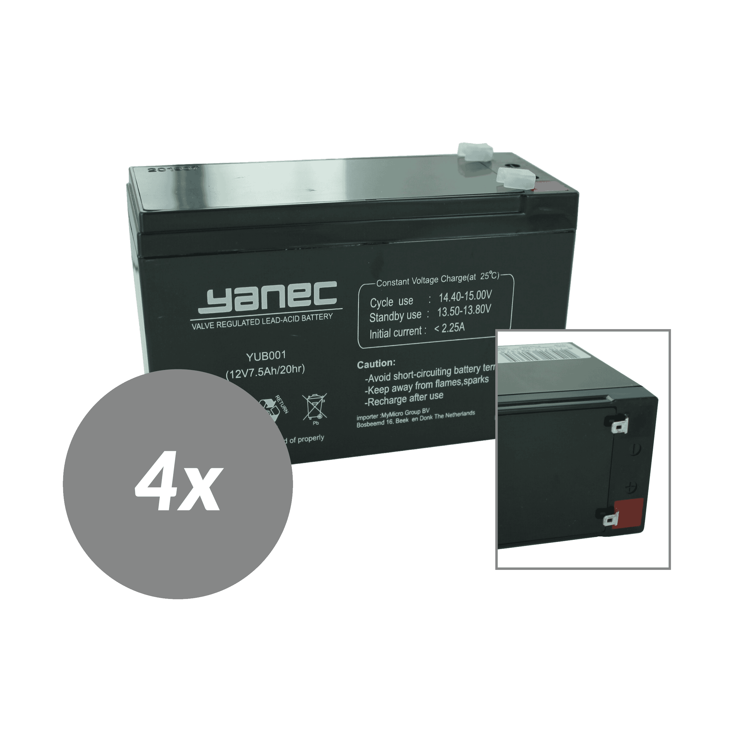 Yanec UPS Batterij Vervangingsset RBC31 (Excl. Kabels)