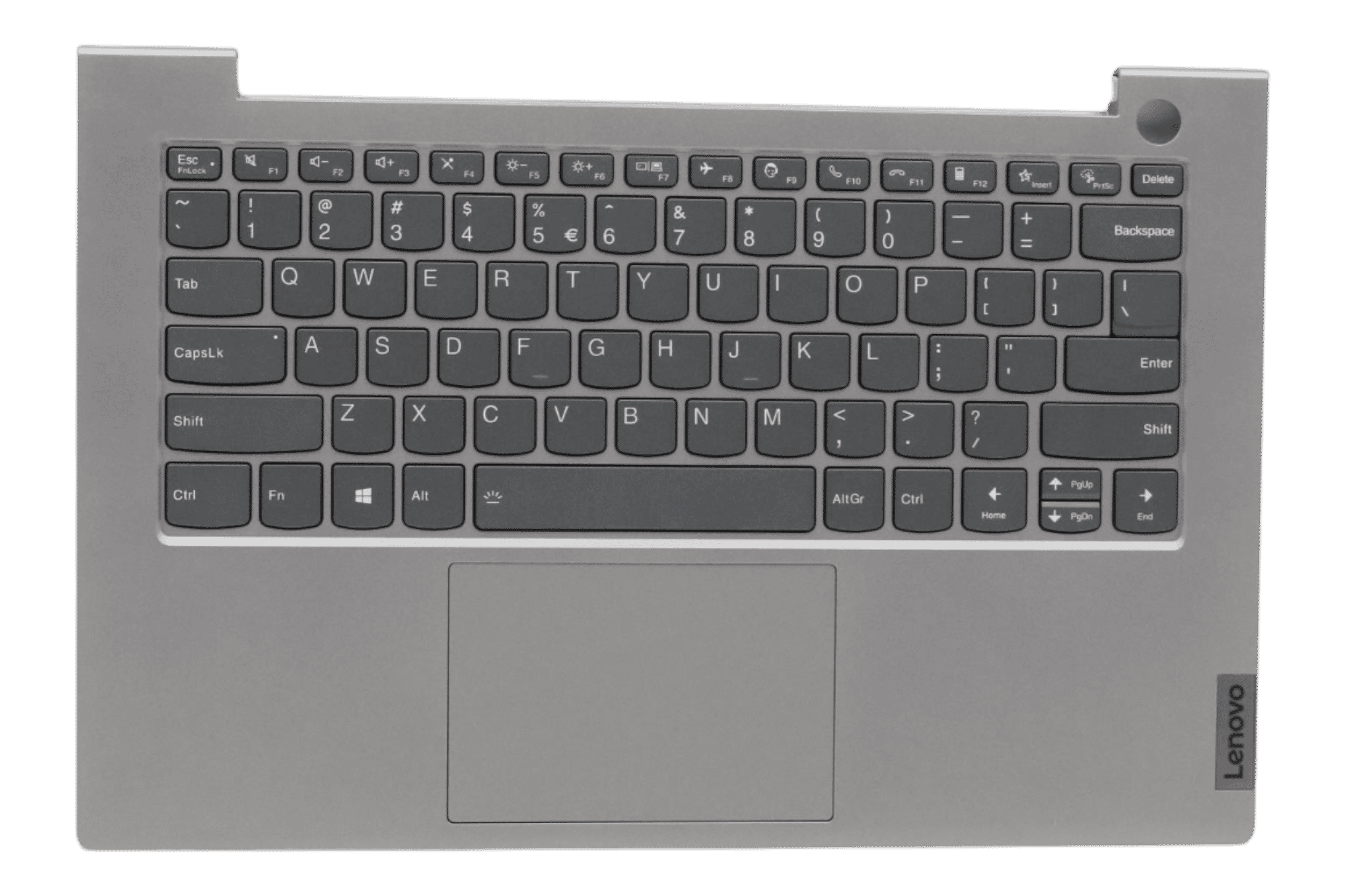 Lenovo Laptop Toetsenbord Qwerty Us + Top Cover - Grijs