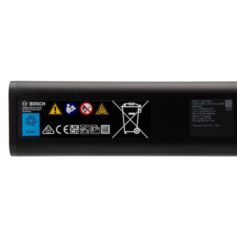 Bosch Fietsaccu PowerTube 800 SMART Horizontaal (BES3)