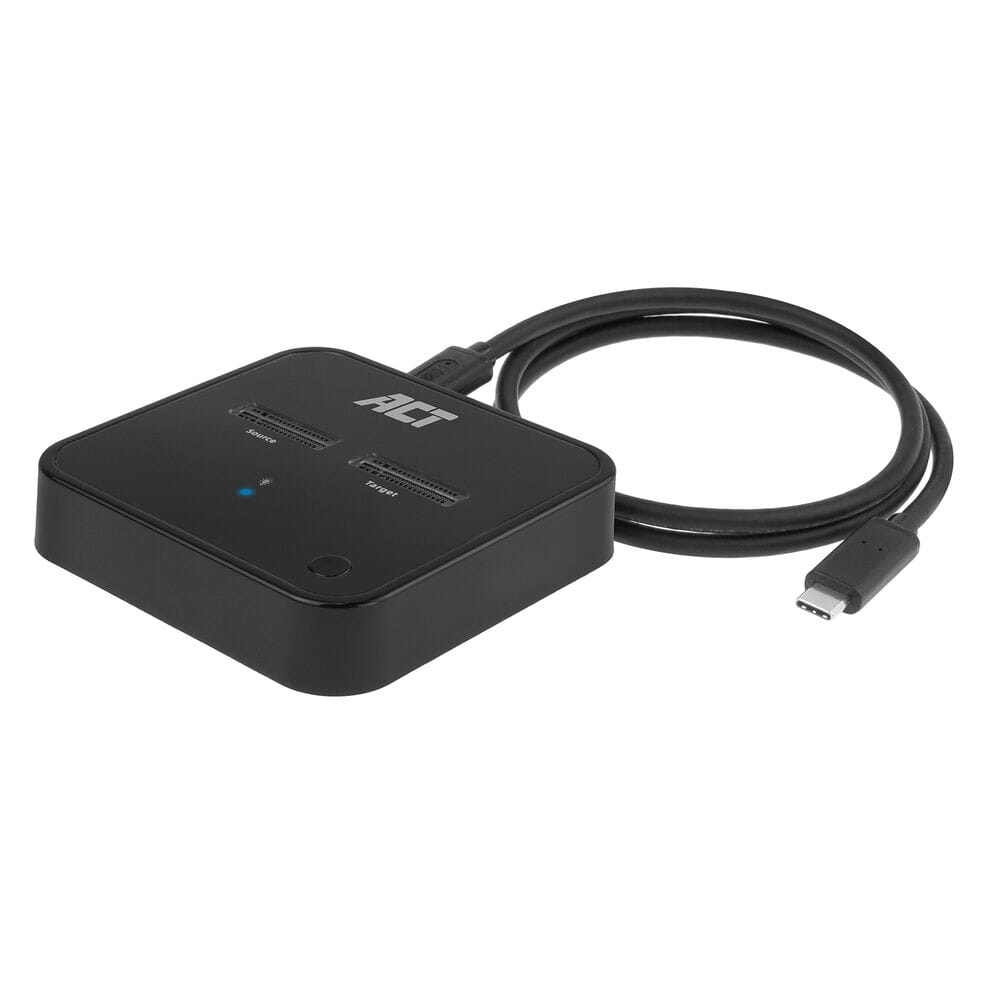 ACT M.2 NVMe/PCIe dual SSD docking clone USB-C 3.2 Gen2