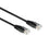 ACT Zwart 0,9 meter U/UTP CAT6 patchkabel met RJ45 Zip Bag